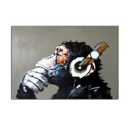 Handmade Abstract Oil Painting Top Selling Wall Art Modern Minimalist Gorilla Picture Canvas Home Decor For Living Room Bedroom No Frame - 100x150cm