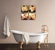 Flower Canvas  Woman Yellow White Flowers Picture 4 Piece Framed Artwork Modern Plant Floral Canvas Print Wall Decoration - 12x12inchx4pcs