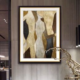 100%Hand Painted Abstract Oil Painting Wall Art Figure Picture Minimalist Modern On Canvas Home Decor For Living Room Office No Frame - 100x150cm