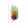 Handmade Abstract Oil Painting Top Selling Wall Art Modern Colorful Feather Picture Canvas Home Decor For Living Room No Frame - 100x150cm