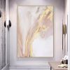 Top Selling Handmade Abstract Oil Painting Wall Art Modern Minimalist Pink Gold Foil Picture Canvas Home Decor  No Frame - 50x70cm