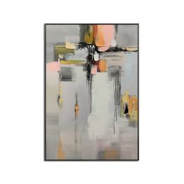 100% Handmade Top Selling Abstract Oil Painting  Wall Art Modern Minimalist Bright Color Canvas Home Decor For Living Room No Frame - 150x220cm