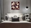 Vintage Flowers Wall Art Paintings Print on Canvas 4 Panels Blooming Lily Pictures for Bedroom Decoration Framed Floral Artwork - 12x12inchx4pcs