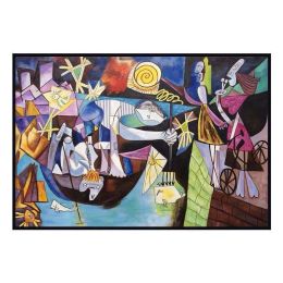 Famous Picasso Oil Paintings on Canvas Abstract Art Reproductions Wall Posters and Handmade for Living Room Home Wall Decor - 90x120cm