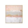 Hand Painted Gold Foil Abstract Oil Painting Wall Art Modern Minimalist Pink Picture Canvas Home Decor For Living Room No Frame - 60x60cm