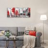 Black and White Wall Art Red Paris Theme Canvas Art Eiffel Tower Wall Paintings London Big Ben Pictures  Wall Decor - 12inchx16inchx3pieces
