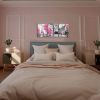 Black and White Wall Art Pink Paris Theme Canvas Art Eiffel Tower Wall Paintings London Big Ben Pictures  Wall Decor - 16inchx24inchx3pieces