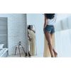 47x12 inch Full Length Mirror with Hanging Hooks  Door Wall Mounted Decoration Floor Dressing Mirror Full Body Mirror  Bathroom - Black