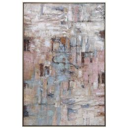 Hand painted Simple Easy abstract oil painting Modern Neutral Color Nordic Wall Art Texture Minimal Oil Painting on Canvas - 50x70cm