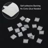 Mirror Glass Mosaic Tiles Self-Adhesive DIY Square Glass Mirror for Craft - Gold