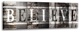 Inspirational Wall Art Believe Quotes Wall Decor Signs Canvas Art Office Decor - 8x24inchx1pcs