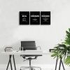 Inspirational Zeal Envision Perseverance Framed Canvas Prints Entrepreneur Positive Quotes Motivational Posters  Office Decorations - 12x16inchx3pcs