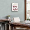 As  Me and My House Canvas Wall Art Religious Quotes White Retro Wood Grain Background Pictures Bible Verse Paintings Artwork 12"x16" - 12x16inchx1pcs