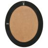Wall Mirror Baroque Style 19.7"x23.6" Black - Black