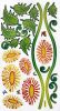 Flourish Pile - Wall Decals Stickers Appliques Home Decor - HEMU-LD-8078