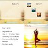 Modern Canvas Painting A People Do Yoga or Exercise 3 Panels Framed Decoration  - 12x12inchx3pcs(30x30cmx3pcs)