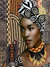Diamond Painting New Product African Woman Rhinestone Diamond Embroidery Homejoy            - 2Style - 45x60cm-Square