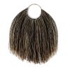 Seagrass Wall Fan Rustic Boho Woven Wall Pediment for Narrow Wall - Mix