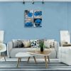 Blue Rose Canvas Wall Art Flower Canvas Prints for Bedroom Living Room Bathroom Decor 4 Pieces - 12x12inchx4pcs