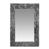 DunaWest Mosaic Tile Design Rectangular Accent Wall Mirror, Silver - UPT-228547