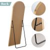 Modern Arch-top Full Length Mirror - Gold - metal
