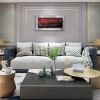 Family Wall Art-Canvas  Living Room- Family Quotes Blue Wall Decor- Motto Picture Prints Framed Artwork  - red - 20inchx40inch