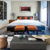 Family Wall Art-Canvas  Living Room- Family Quotes Blue Wall Decor- Motto Picture Prints Framed Artwork  - red - 20inchx40inch