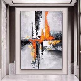 Modern Abstract Texture Acrylic Canvas Paintings Wall Decor Picture Wall Art Hand Painted Acrylic Paintings Home Wall Decoration - 70x140cm