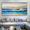 Abstract Landscape Oil On Canvas Handmade Picture Wall Art Modern Home Hotel Office Decoration Hand Painted Artwork - 70x140cm