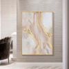 Top Selling Handmade Abstract Oil Painting Wall Art Modern Minimalist Pink Gold Foil Picture Canvas Home Decor  No Frame - 50x70cm