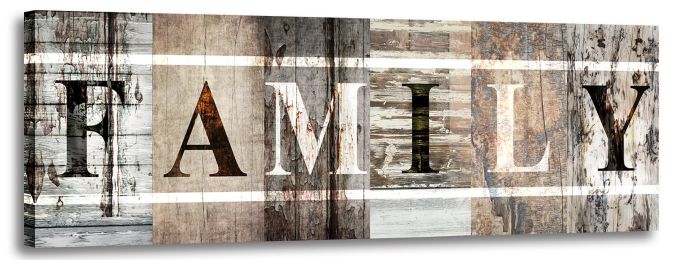 Quotes Wall Art Family Wall Decor Signs Inspirational Canvas Art Family Decor (Size: 8x24inchx1pcs)