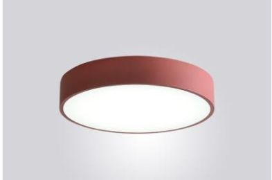Nordic balcony ceiling lamp corridor hallway lamp LED round bedroom cloakroom kitchen bathroom lamps (Size: S, Color: Red)