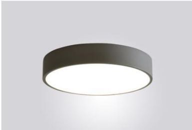Nordic balcony ceiling lamp corridor hallway lamp LED round bedroom cloakroom kitchen bathroom lamps (Size: S, Color: Gray)