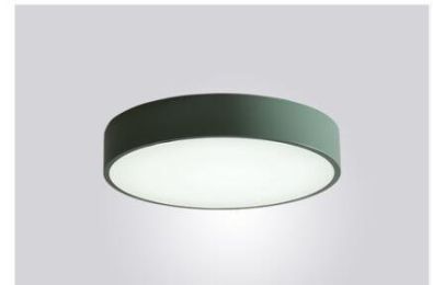 Nordic balcony ceiling lamp corridor hallway lamp LED round bedroom cloakroom kitchen bathroom lamps (Size: S, Color: Green)