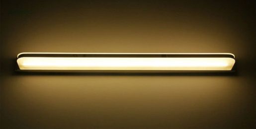 Led Mirror Front Light Bathroom Toilet Water Mist Makeup Light Mirror Light Wall Light Nordic Minimalist Modern Mirror Cabinet Light (power: 12W  52CM, Color: Warm light)