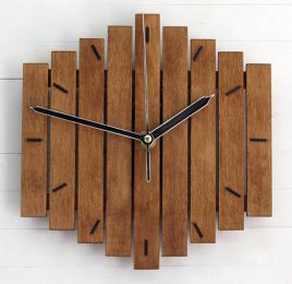 Wooden Wall Clock (Color: A)