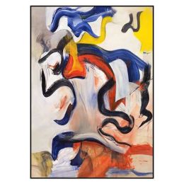 100% Handmade Abstract Painting Decor Wall Painting for Living Room Large Colorful Modern Home Decoration Oil Painting on Canvas (Size: 70x140cm)