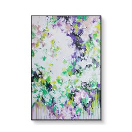 100% Unique Abstract Wall Art Hand Painted Personality Painting Beautiful On Canvas Modern Flower Pictures Home Decoration (Size: 75x150cm)
